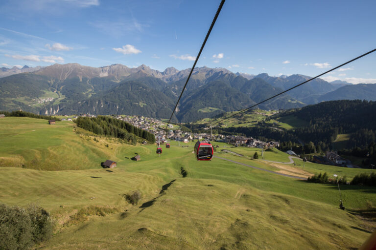 Schönjochbahn Fiss im Sommer