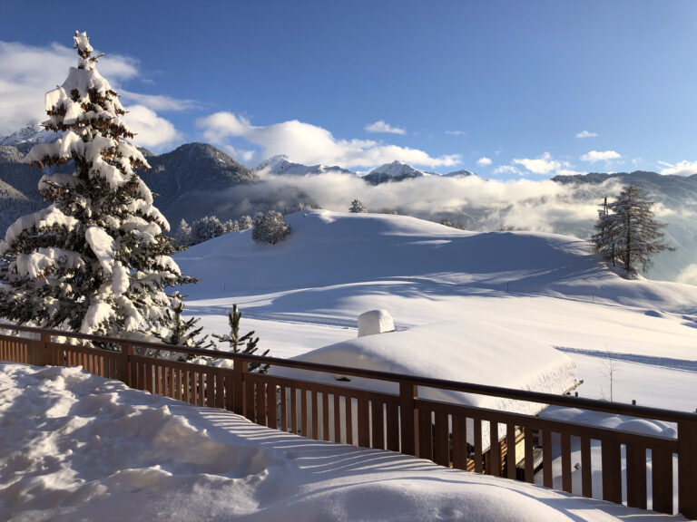 View from the terrace - deep in snow